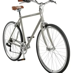Retrospec Kinney 7-Speed City Bike High-Tensile Steel Commuter Bicycle – Tungsten