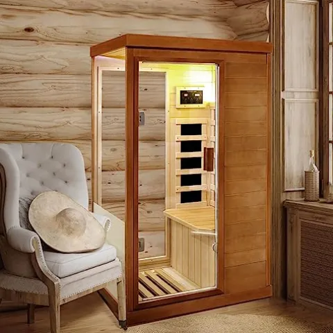 RIDFY Infrared Sauna Home Spa with Control Panel Natural