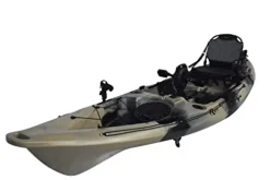 Riot Kayaks Mako 12 Angler Fishing Kayak with Impulse Pedal Drive Jungle Camo
