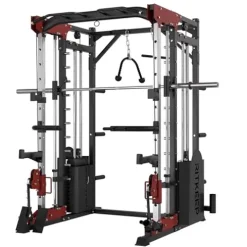 RitKeep Fitness PMAX 5600 Smith Machine 6-in-1 Home Gym Black&Red