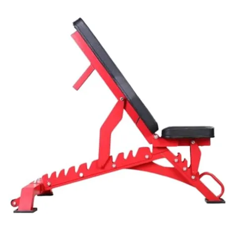 RitKeep Fitness PMAX-4550 Black Combo Smith Machine Training System Red Bench