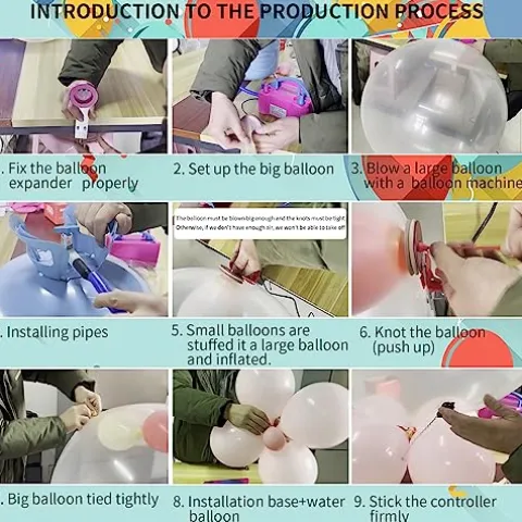 RmtcBal Wedding Surprise Burst Balloon Set 1 Dark Color-y