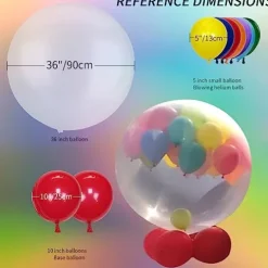 RmtcBal Wedding Surprise Burst Balloon Set 1 Dark Color-y