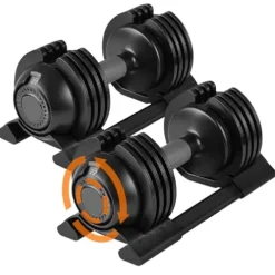 Roinoim 5-in-1 Adjustable Dumbbells Set 52LB Pair
