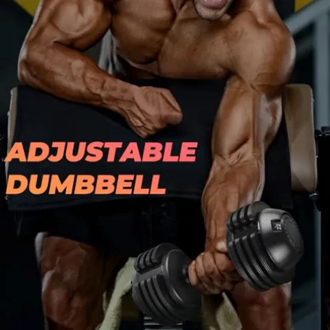 Roinoim 5-in-1 Adjustable Dumbbells Set 52LB Pair