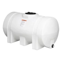 RomoTech 325 Gallon Horizontal Polyethylene Water Tank with Legs Saddle