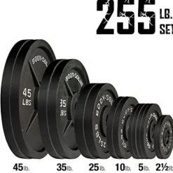 Rugged Strength & Fitness Power Rack with Extended Half Rack Package Black