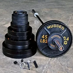 Rugged Strength & Fitness Power Rack with Lat Attachment Black