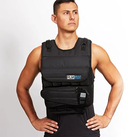 RUNmax RUNFast Weighted Vest With Shoulder Pads Black