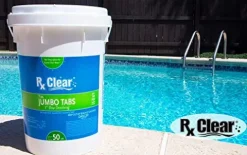 Rx Clear 3″ Inch Stabilized Chlorine Tablets 1200 Lbs White