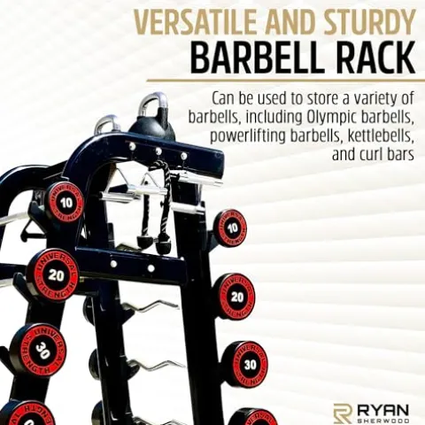 RYAN SHERWOOD Barbell Storage Rack Black