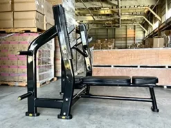 Ryan Sherwood Olympic Bench Chest Press with 4 Long External Storage Weight Horns Black