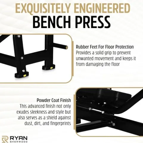 RYAN SHERWOOD Olympic Decline Bench Press Black