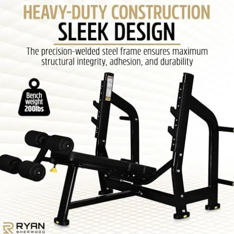 RYAN SHERWOOD Olympic Decline Bench Press Black