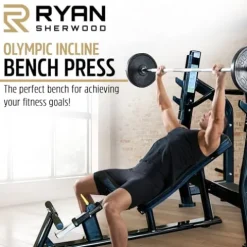 RYAN SHERWOOD Olympic INCLINE BENCH PRESS Black