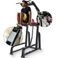RYAN SHERWOOD Power Tower – Commercial Chin Dip Station with Vertical Knee Raise, 275 lb Capacity