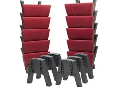 SalatBuddy Prayer Stool Gift Set Gray and Red