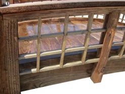 SamsGazebos 7 ft Trellis Garden Bridge with 4 Trellis Posts Brown