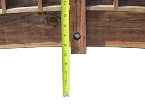 SamsGazebos 7 ft Trellis Garden Bridge with 4 Trellis Posts Brown