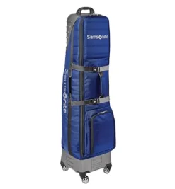 Samsonite Golf Travel Cover with Shark Wheels Blue