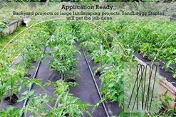 Sandbaggy 12 Inch Extra Long Landscape Staples Heavy Duty (10000 Count)