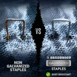 Sandbaggy 10,000-Count Rust-Free 6-Inch Landscape Staples Galvanized Garden Stakes