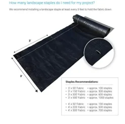 Sandbaggy 10,000-Count Rust-Free 6-Inch Landscape Staples Galvanized Garden Stakes