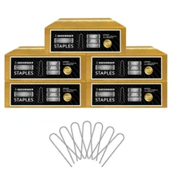 Sandbaggy Galvanized 6-Inch Landscape Staples 9 Gauge Steel (5,000 Staples)