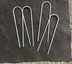 Sandbaggy Galvanized 6-Inch Landscape Staples 9 Gauge Steel (5,000 Staples)