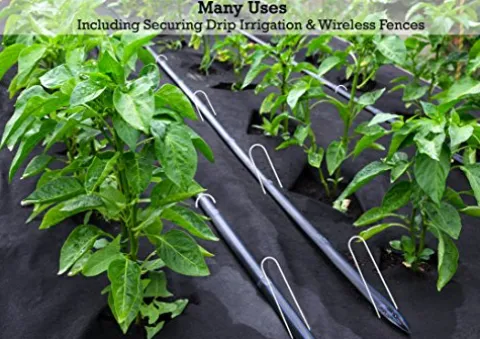 Sandbaggy Galvanized 6-Inch Landscape Staples 9 Gauge Steel (5,000 Staples)