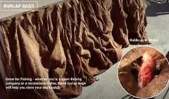 Sandbaggy Large Burlap Bags 18″ x 30″ for Planting/Gardening (Pack of 500)