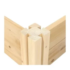 Saranya Rustic Cedar Raised Bed Planter Box Natural Wood 96″ L x 48″ W x 14″ H