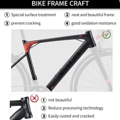 SAVADECK Aluminium Road Bike R8 700C Black Red