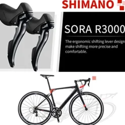 SAVADECK Aluminium Road Bike R8 700C Black Red