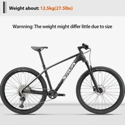 SAVADECK Carbon Fiber Mountain Bike DEORE 12-Speed Glossy Black