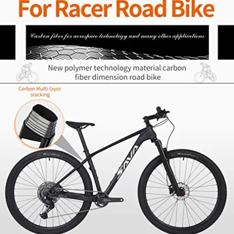 SAVADECK Carbon Fiber Mountain Bike White