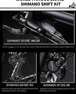 SAVADECK Carbon Fiber Mountain Bike Dual Suspension Bicycle White