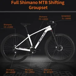 SAVADECK Carbon Fiber Mountain Bike Black 29 * 19