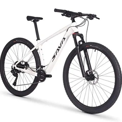 SAVADECK Carbon Fiber Mountain Bike 29-Inch Dual Disc Brake White