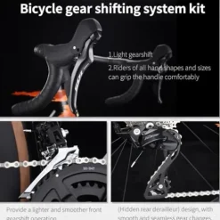 SAVADECK Carbon Fibre Road Bike Hydraulic Oil Disc – Twilight-Orange