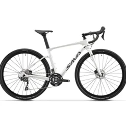 SAVADECK Carbon Gravel Road Bike Shimano GRX400 20-Speed White 54cm