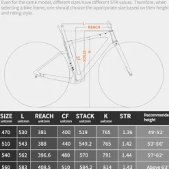 SAVADECK Carbon Gravel Road Bike GRX600 11-Speed Black 47cm