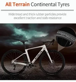 SAVADECK Carbon Gravel Road Bike Black