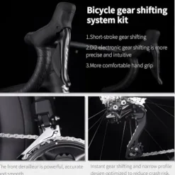 SAVADECK Carbon Road Bike Shimano 105 Di2 7170 Black