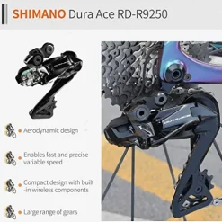 SAVADECK Carbon Road Bike with Shimano Ultegra Di2 9270 Electric Groupset Black Purple