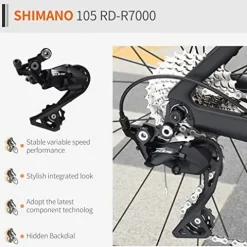 SAVADECK Carbon Road Bike Windwar5.0 Black White