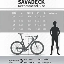 SAVADECK Carbon Road Bike White