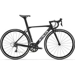 SAVADECK Carbon Road Bike with Shimano SORA R3000 18 Speed Derailleur System, Racing Bicycle – Black