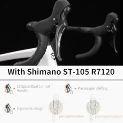 SAVADECK Carbon Road Bike White