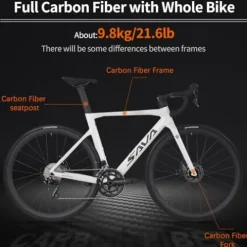 SAVADECK Carbon Road Bike Black
